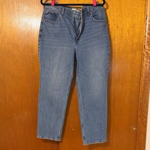 Abercrombie & Fitch Light Blue Ankle Straight Jeans